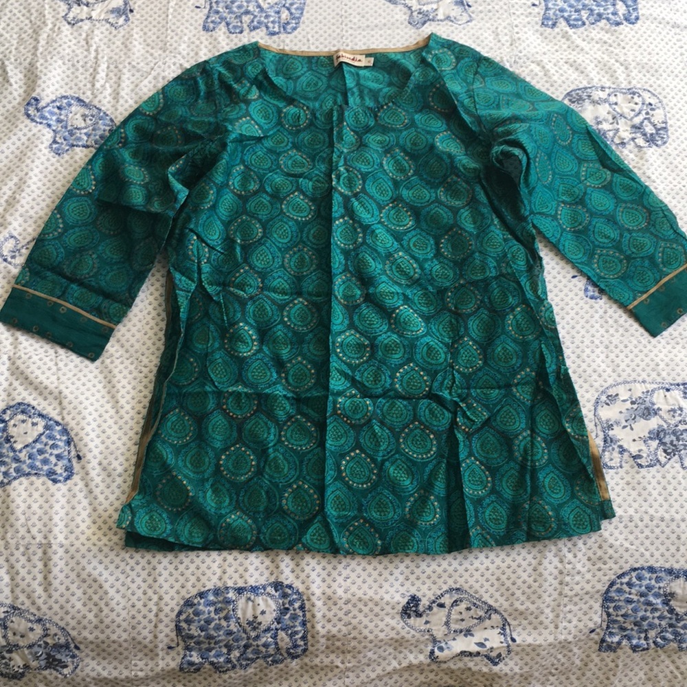 FABINDIA Turquoise kurta for woman size S